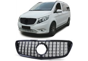 Autogrille - Mercedes Vito W447 14-19 - Zwart glanzend - Sportieve uitstraling