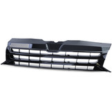 Autogrille geschikt voor VW Bus T5 Facelift 09-15 - Glanzend Zwart - Badgeloos