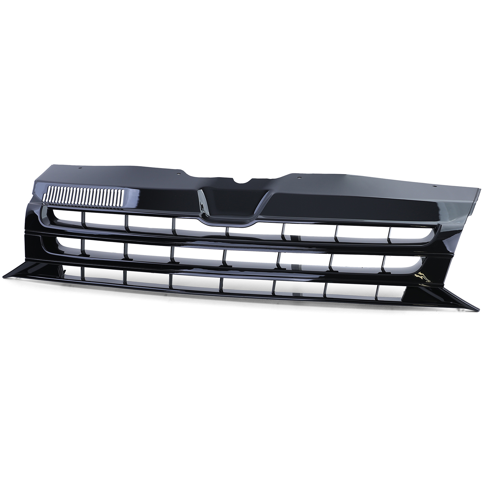 Autogrille geschikt voor VW Bus T5 Facelift 09-15 - Glanzend Zwart - Badgeloos