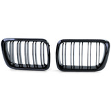 Sport Grill geschikt voor BMW 3-serie E36 96-99 - Dubbele stang - Zwart glans