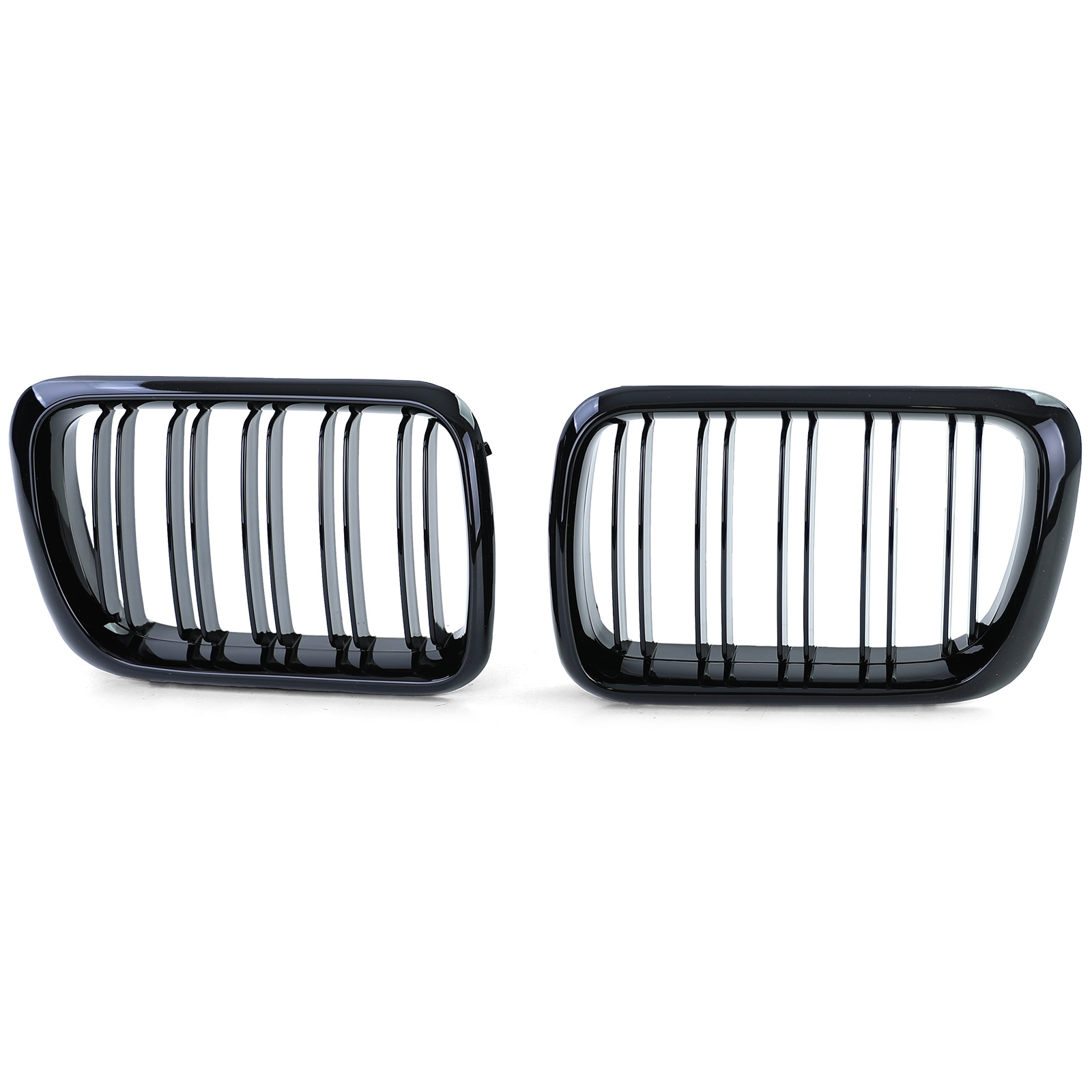 Sport Grill geschikt voor BMW 3-serie E36 96-99 - Dubbele stang - Zwart glans