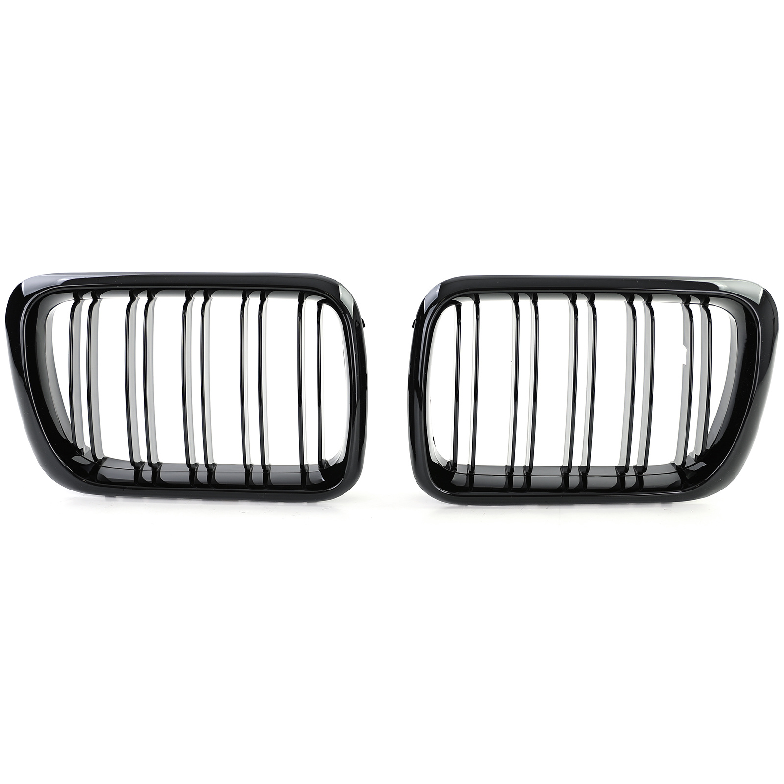 Sport Grill geschikt voor BMW 3-serie E36 96-99 - Dubbele stang - Zwart glans