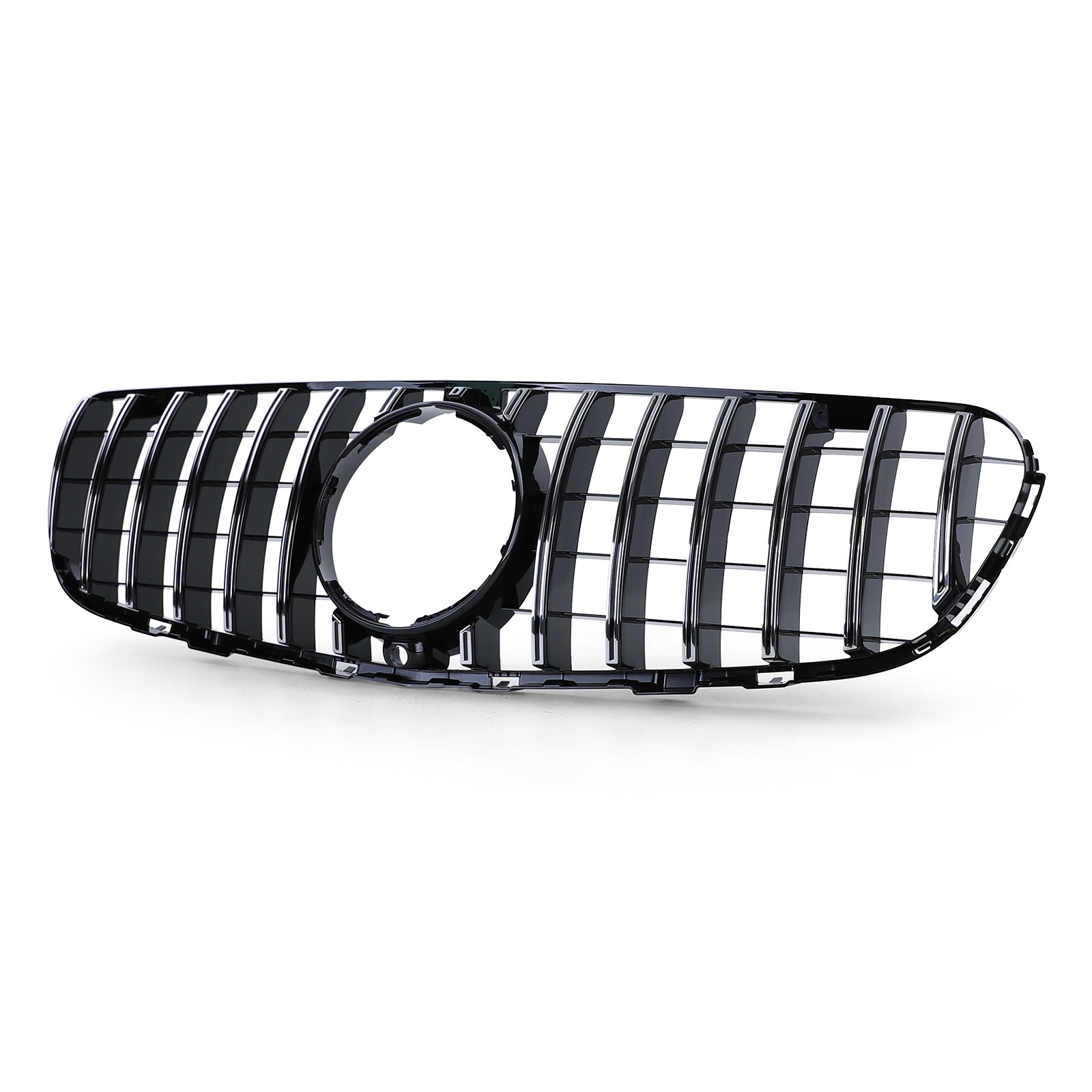 Autogrille - Mercedes GLC X253 vanaf 15 - Sport optiek - Glans Zwart/Chroom