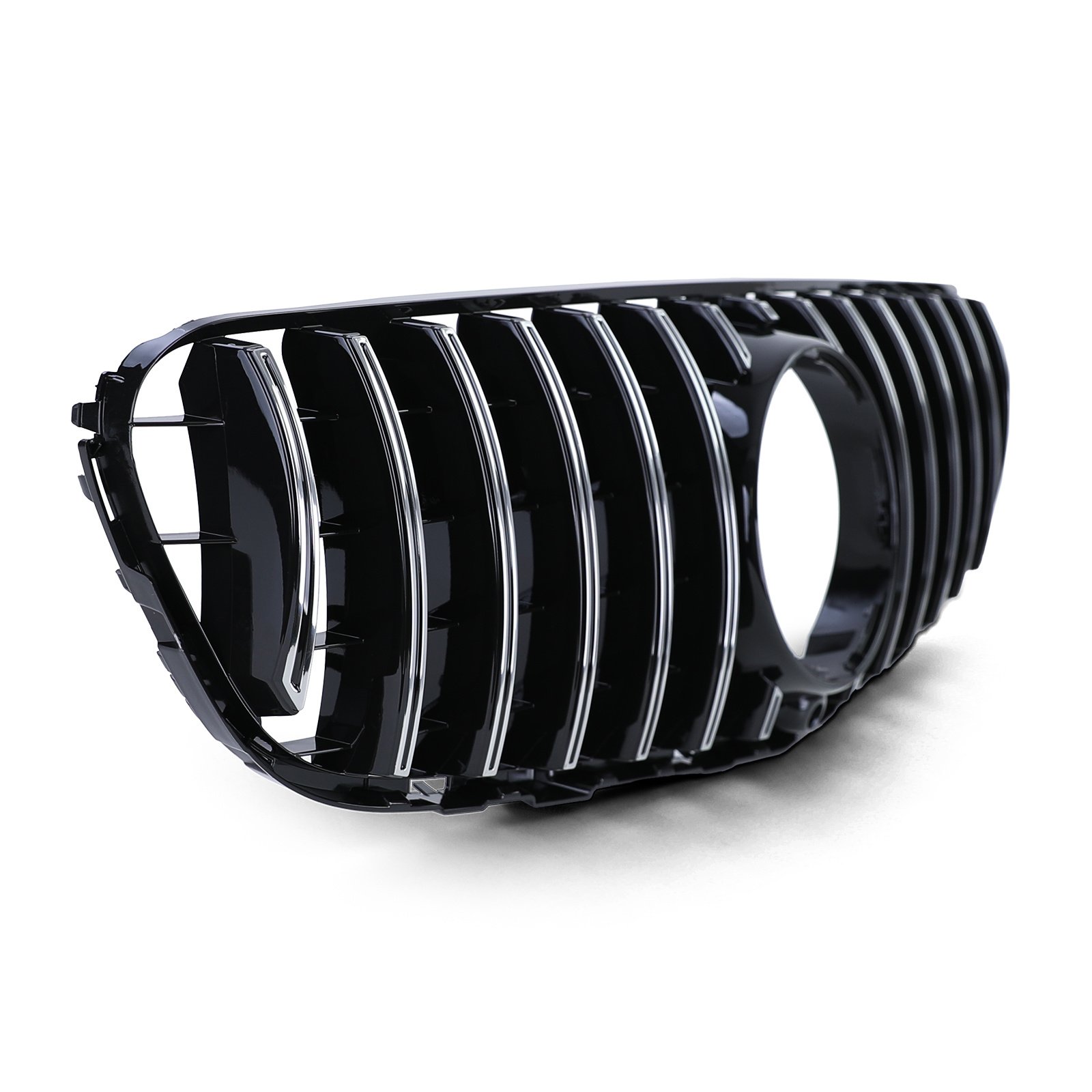 Autogrille - geschikt voor Mercedes GLC X253 vanaf 15 - Sport optiek - Glans Zwart/Chroom