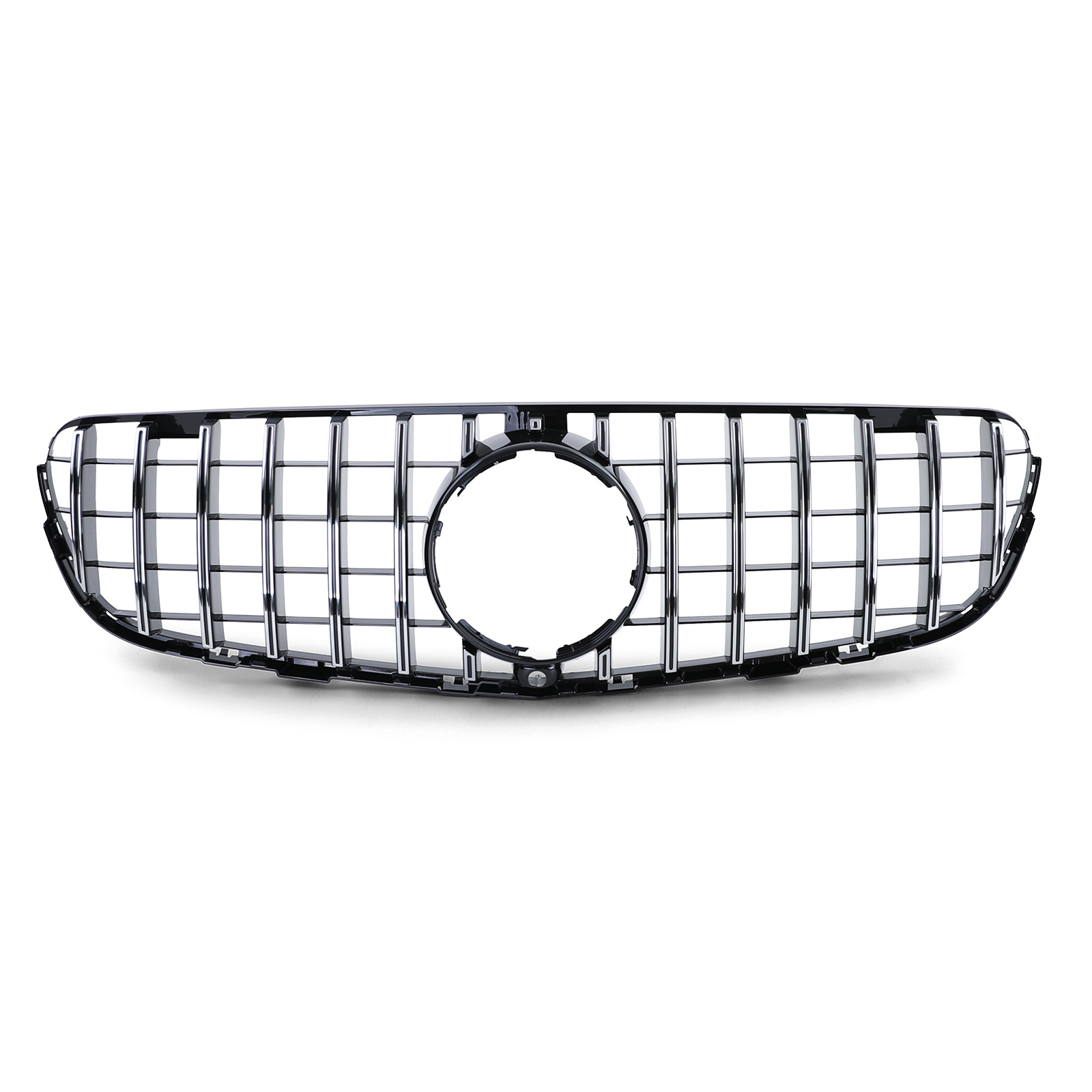 Autogrille - geschikt voor Mercedes GLC X253 vanaf 15 - Sport optiek - Glans Zwart/Chroom