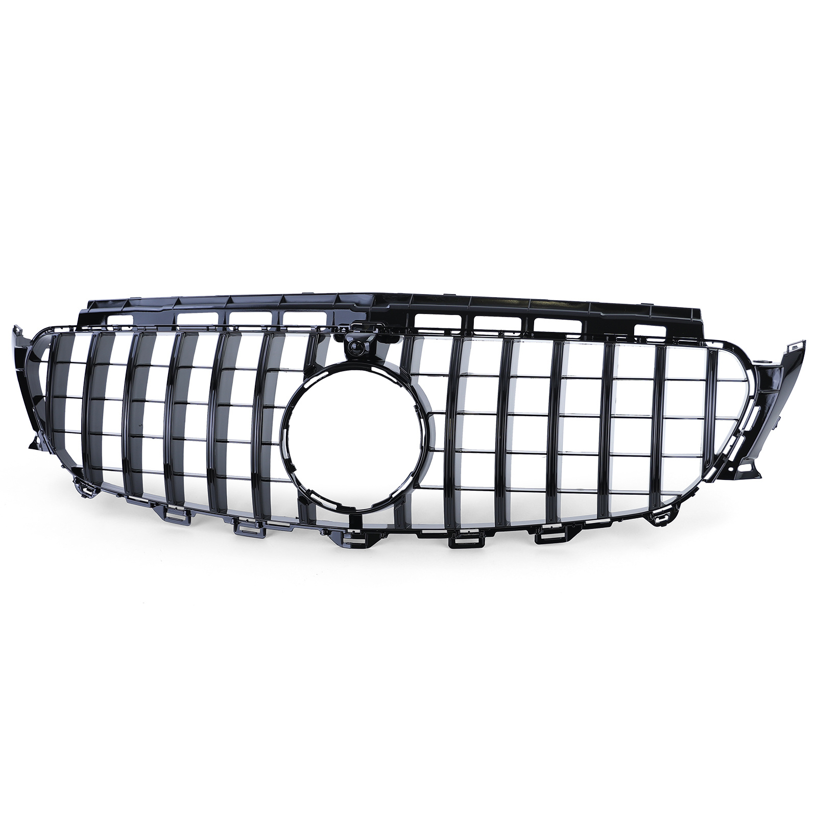 Autogrille - Mercedes E-klasse W213 S213 16-20 - Sport optiek - ZWART GLANS