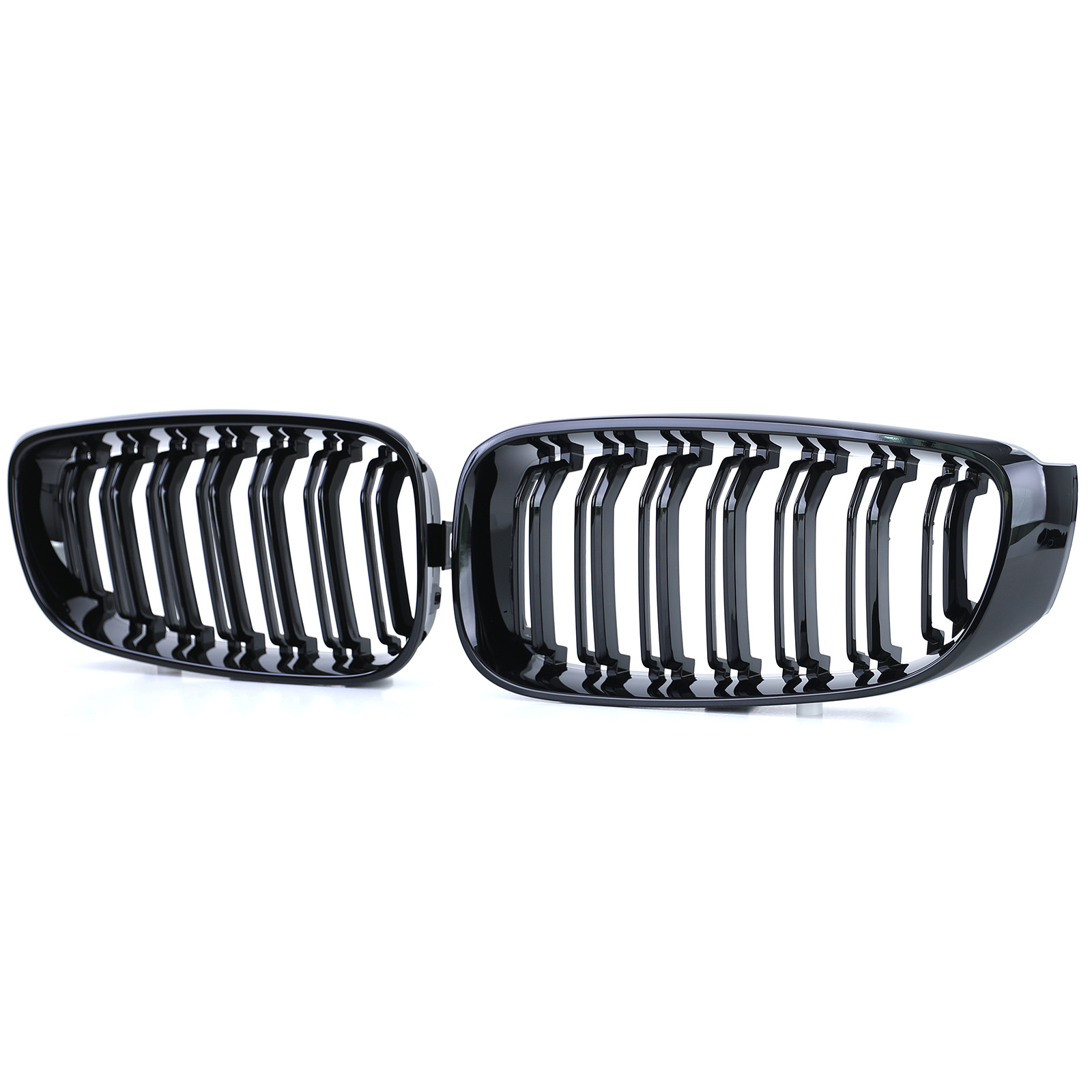 Sport grille - BMW 3 Serie GT F34 - dubbele stang - zwart glans