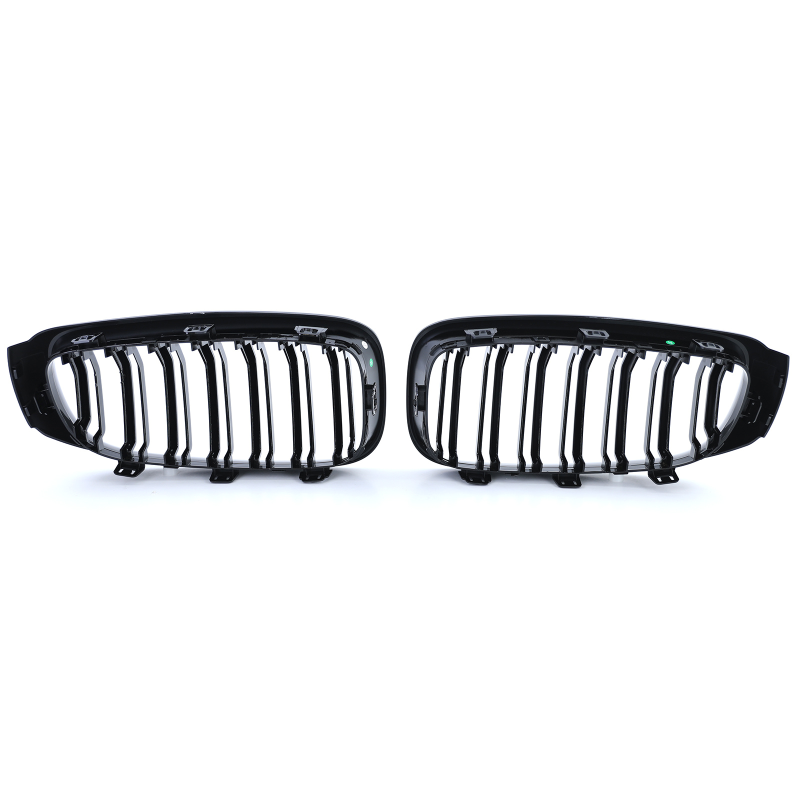Sport grille - geschikt voor BMW 3 Serie GT F34 - dubbele stang - zwart glans