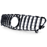 Autogrille geschikt voor Mercedes A-klasse W176 15-19 - Zwart Glans/Chroom - Sportieve look