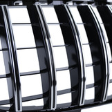 Autogrille - Mercedes A-klasse W176 15-19 - Zwart Glans/Chroom - Sportieve look