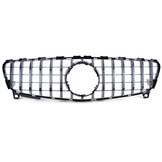 Autogrille geschikt voor Mercedes A-klasse W176 15-19 - Zwart Glans/Chroom - Sportieve look