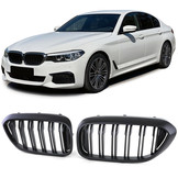 Autogrille geschikt voor BMW 5er G30 G31 17-20 - Performance zwart mat - Dubbele spijl
