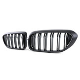 Autogrille geschikt voor BMW 5er G30 G31 17-20 - Performance zwart mat - Dubbele spijl