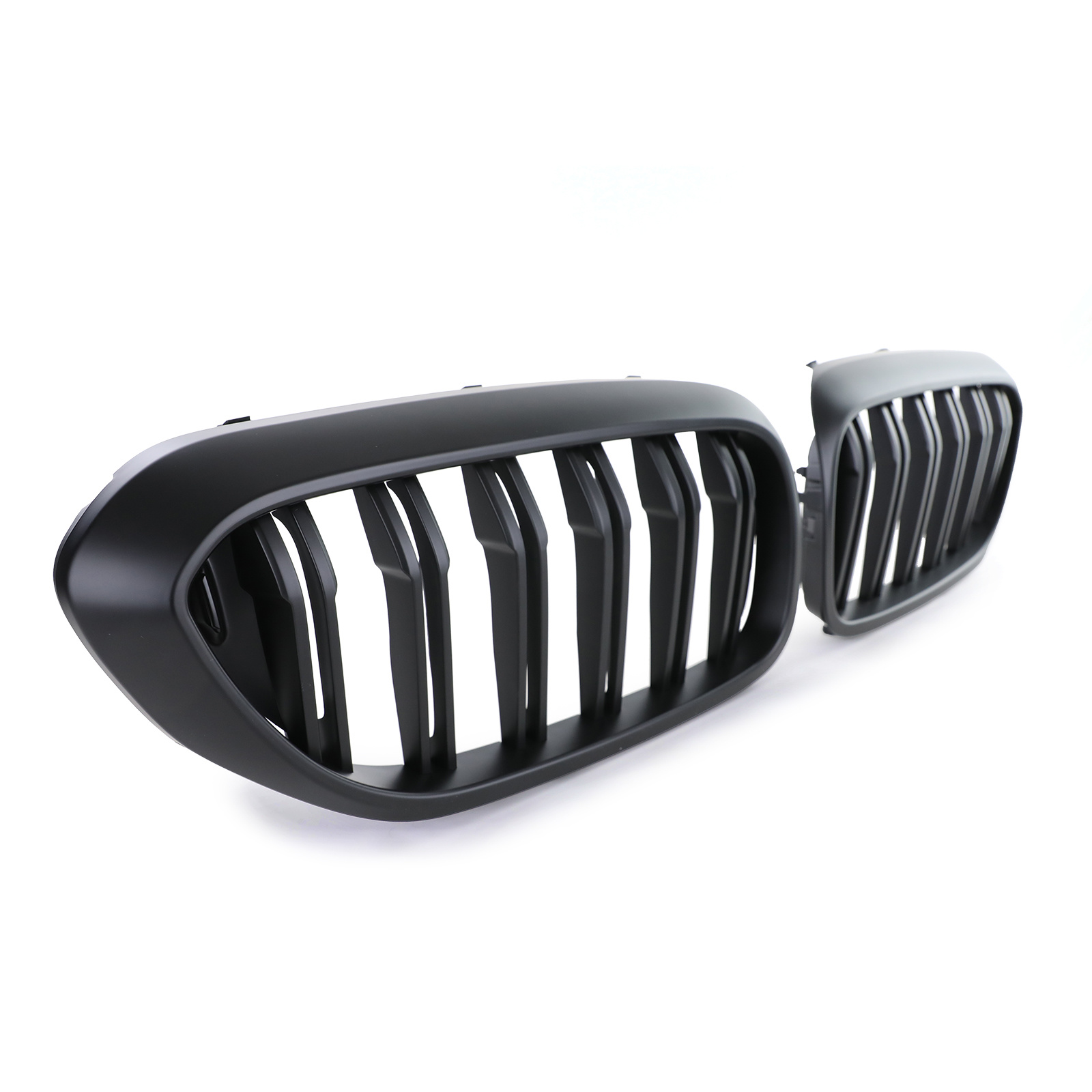 Autogrille geschikt voor BMW 5er G30 G31 17-20 - Performance zwart mat - Dubbele spijl