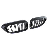 Autogrille geschikt voor BMW 5er G30 G31 17-20 - Performance zwart mat - Dubbele spijl