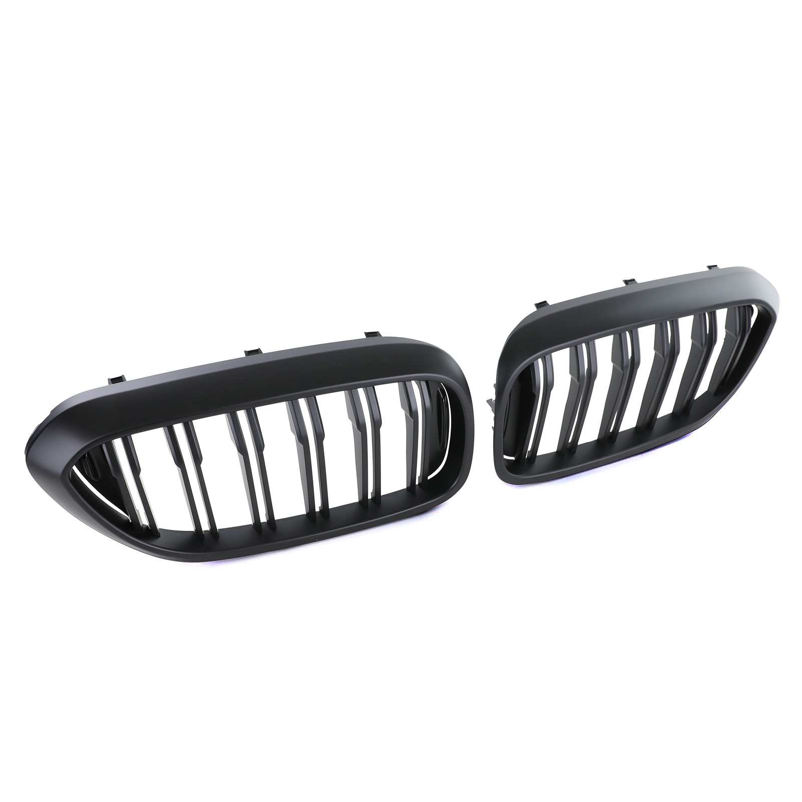 Autogrille geschikt voor BMW 5er G30 G31 17-20 - Performance zwart mat - Dubbele spijl