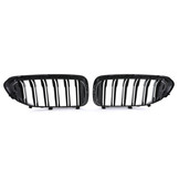 Autogrille geschikt voor BMW 5er G30 G31 17-20 - Performance zwart mat - Dubbele spijl