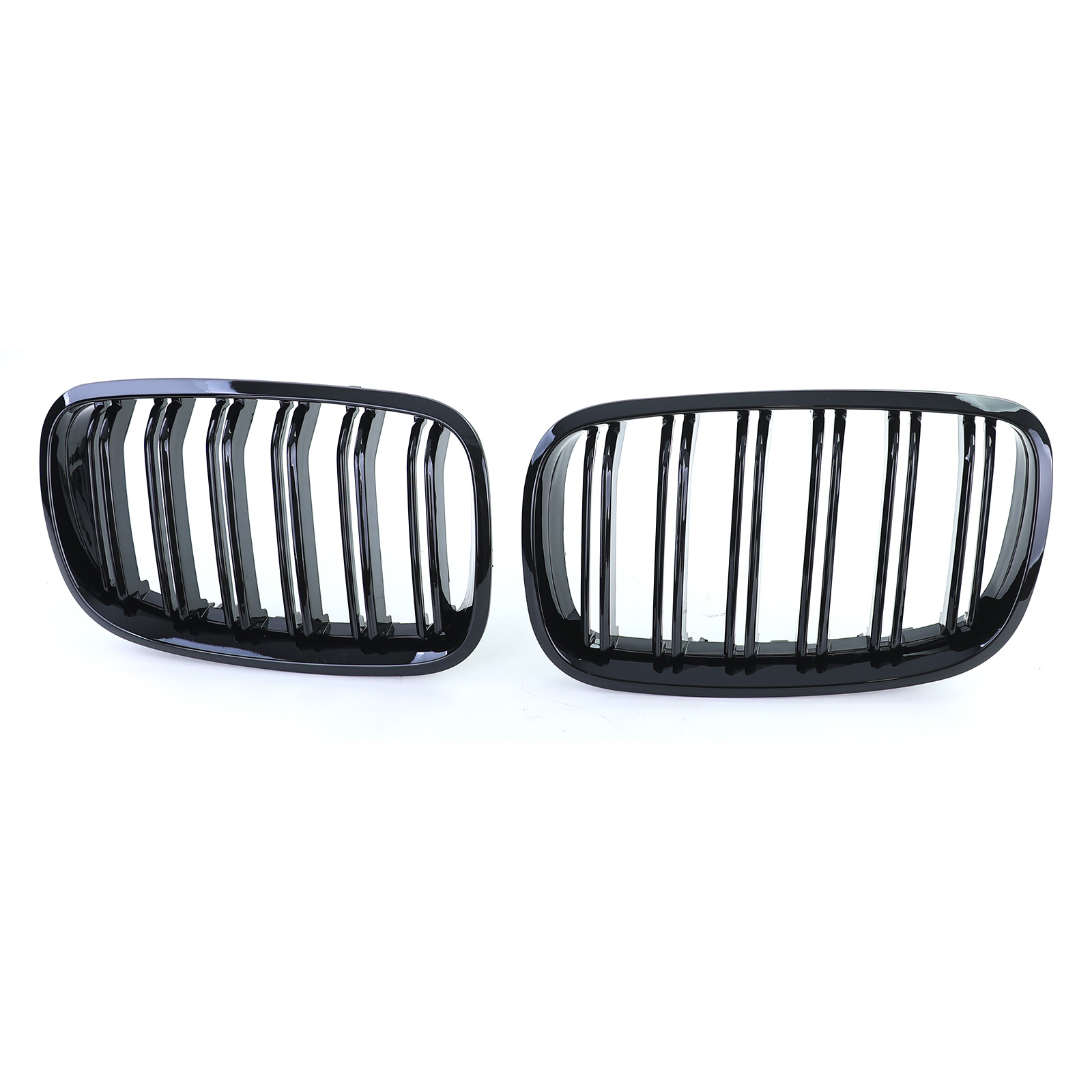 Sportgrill - BMW X5 E70 X6 E71 - Dubbele stang - Zwart glans