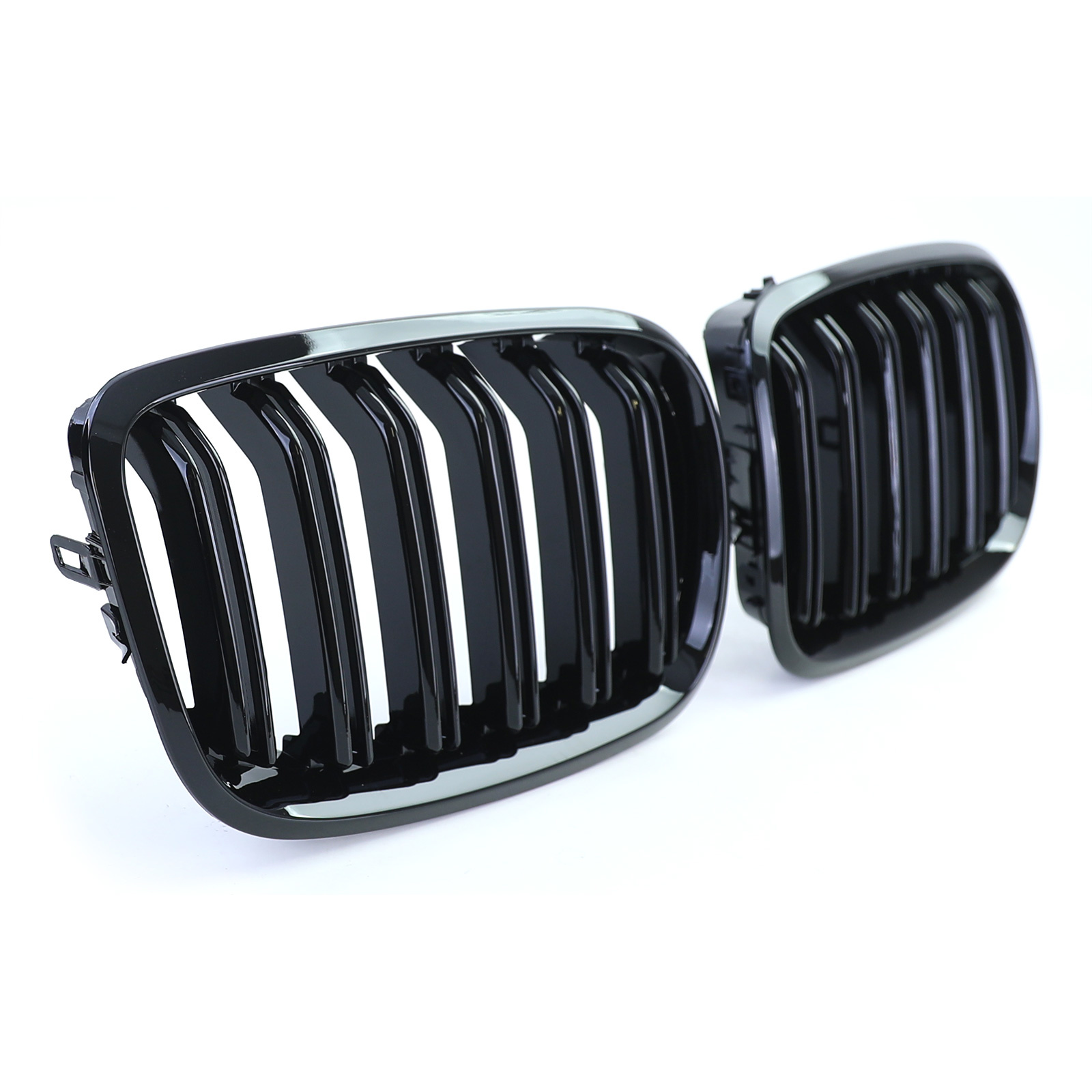 Sportgrill - BMW X5 E70 X6 E71 - Dubbele stang - Zwart glans