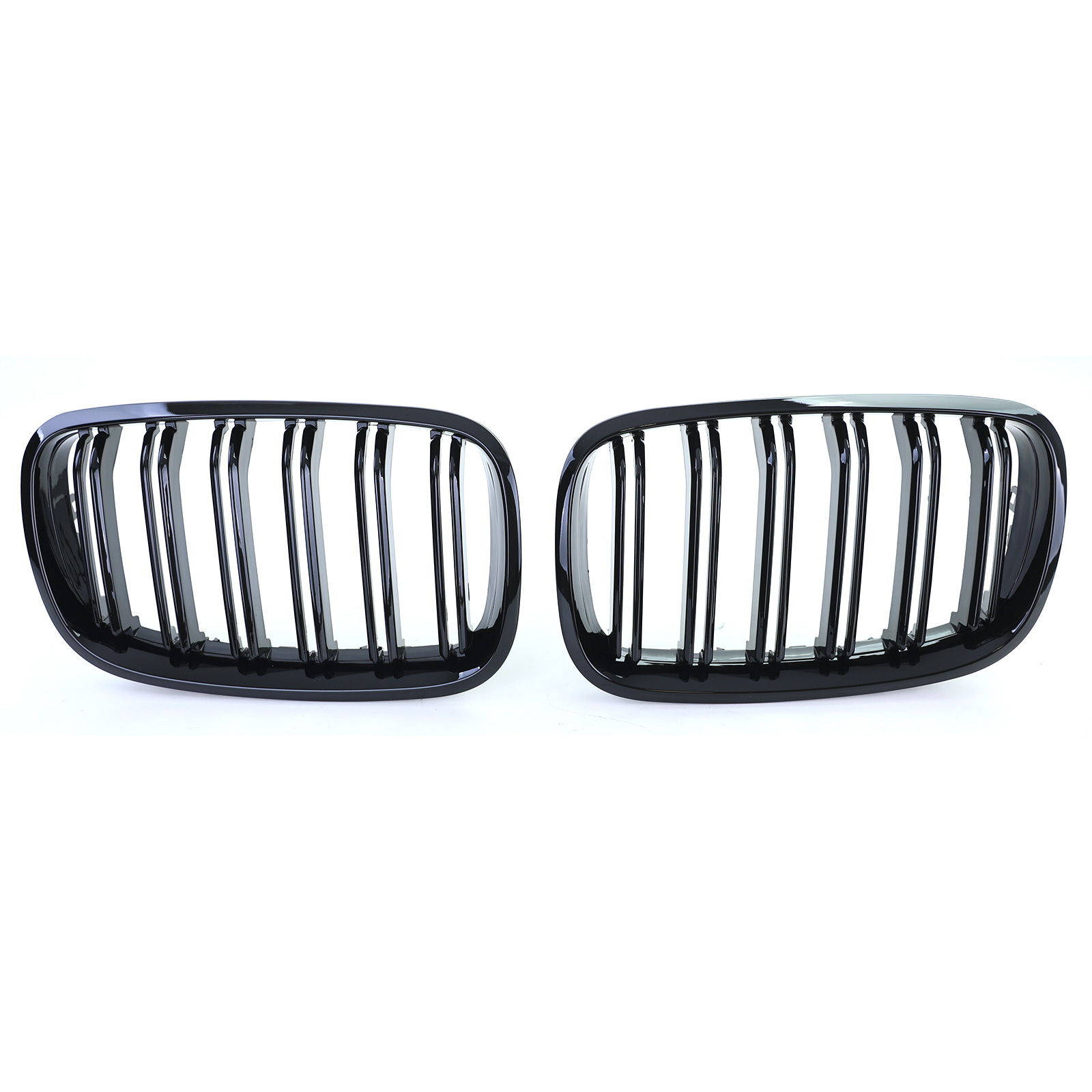 Sportgrill - BMW X5 E70 X6 E71 - Dubbele stang - Zwart glans