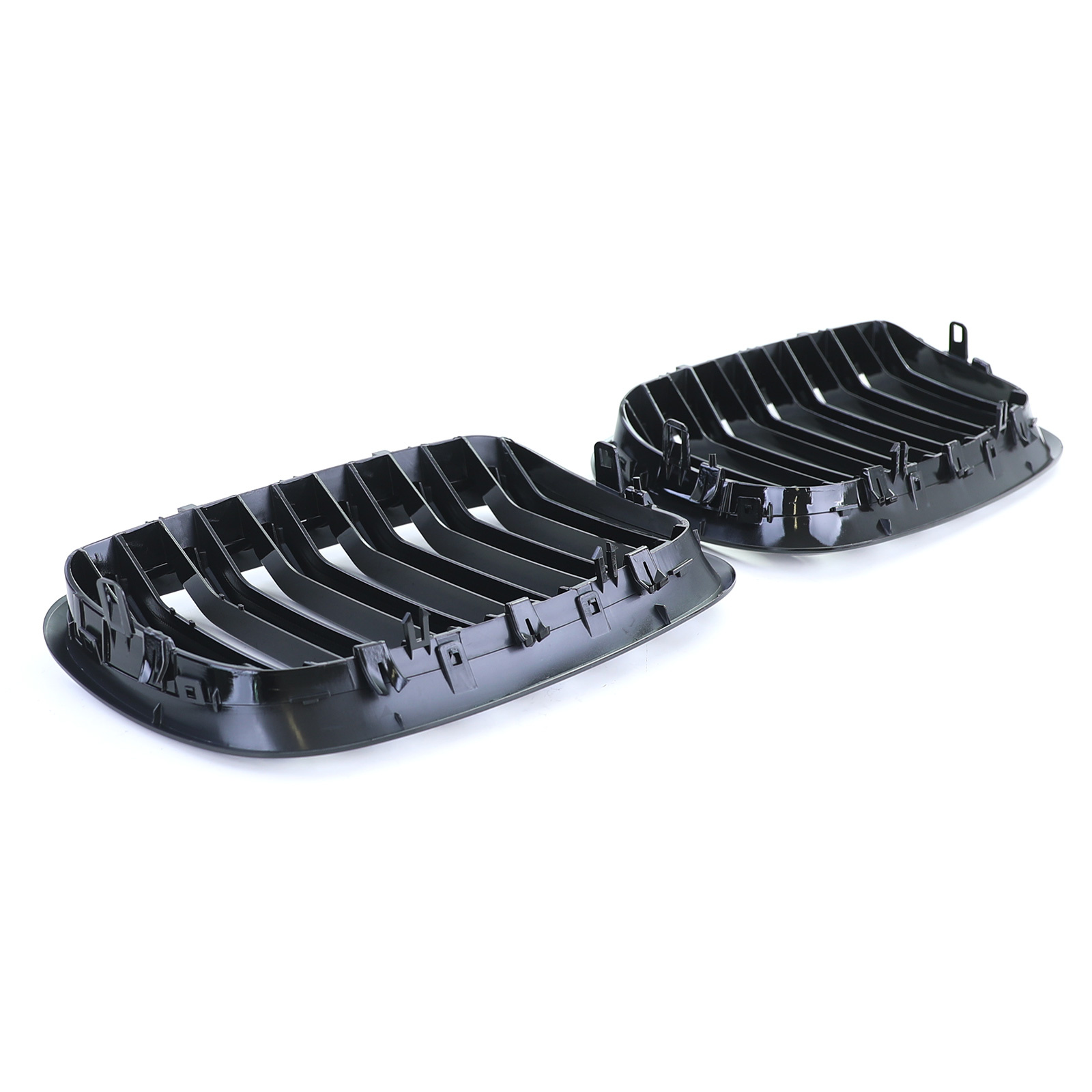 Sportgrill - BMW X5 E70 X6 E71 - Dubbele stang - Zwart glans
