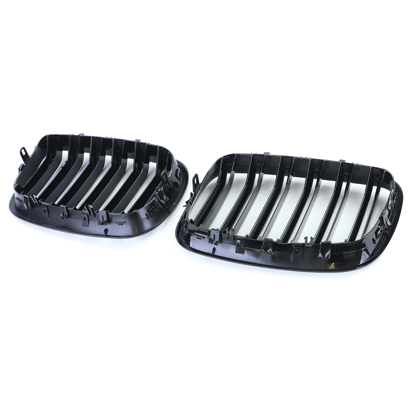 Sportgrill - BMW X5 E70 X6 E71 - Dubbele stang - Zwart glans