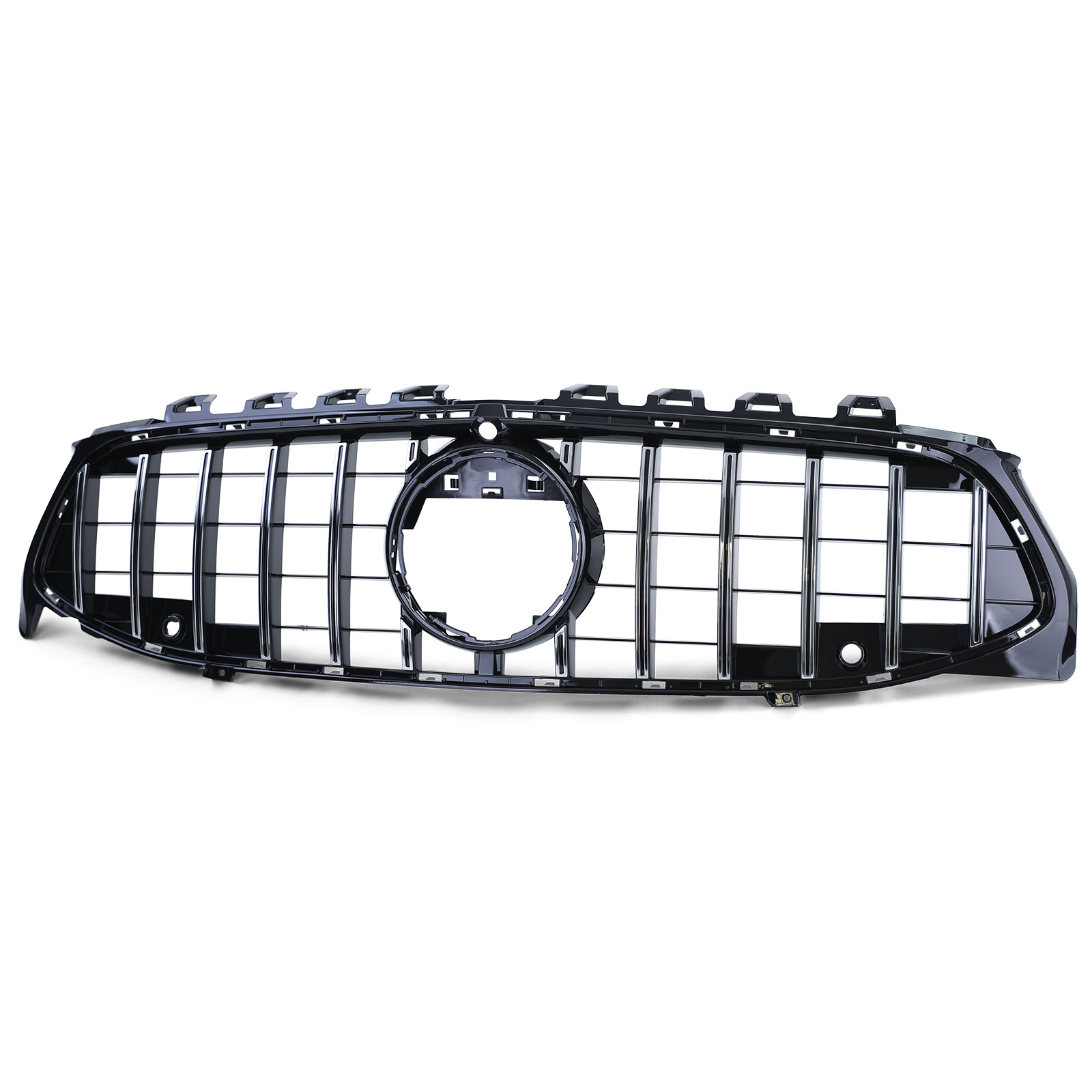 Autogrille geschikt voor Mercedes CLA C118 X118 - Zwart Glans/Chroom - Sport Optiek