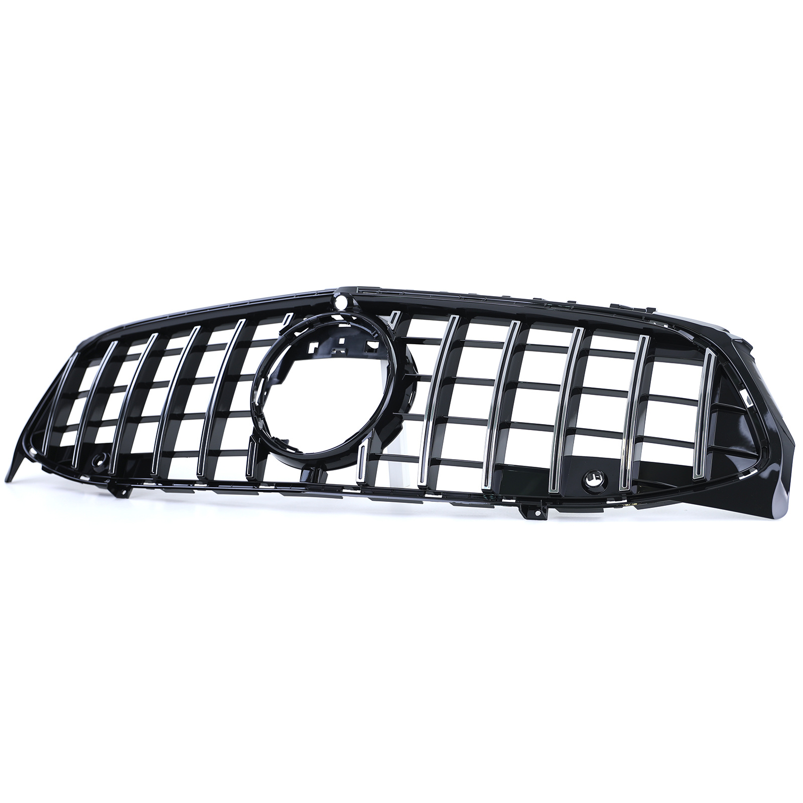 Autogrille geschikt voor Mercedes CLA C118 X118 - Zwart Glans/Chroom - Sport Optiek