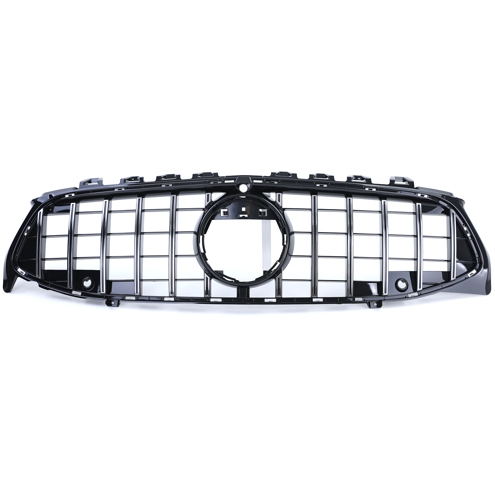 Autogrille geschikt voor Mercedes CLA C118 X118 - Zwart Glans/Chroom - Sport Optiek