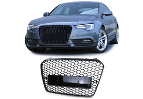 Autogrille geschikt voor Audi A5 B8 8T 11-17 - Sport Optiek - Glanzend Zwart
