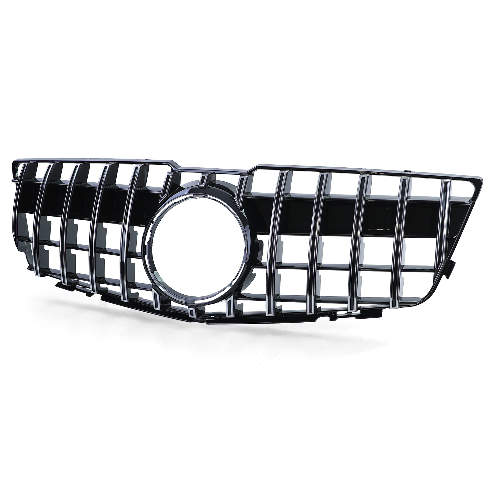 Autogrille geschikt voor Mercedes GLK X204 08-12 - Zwart glans / chroom - Sport optiek
