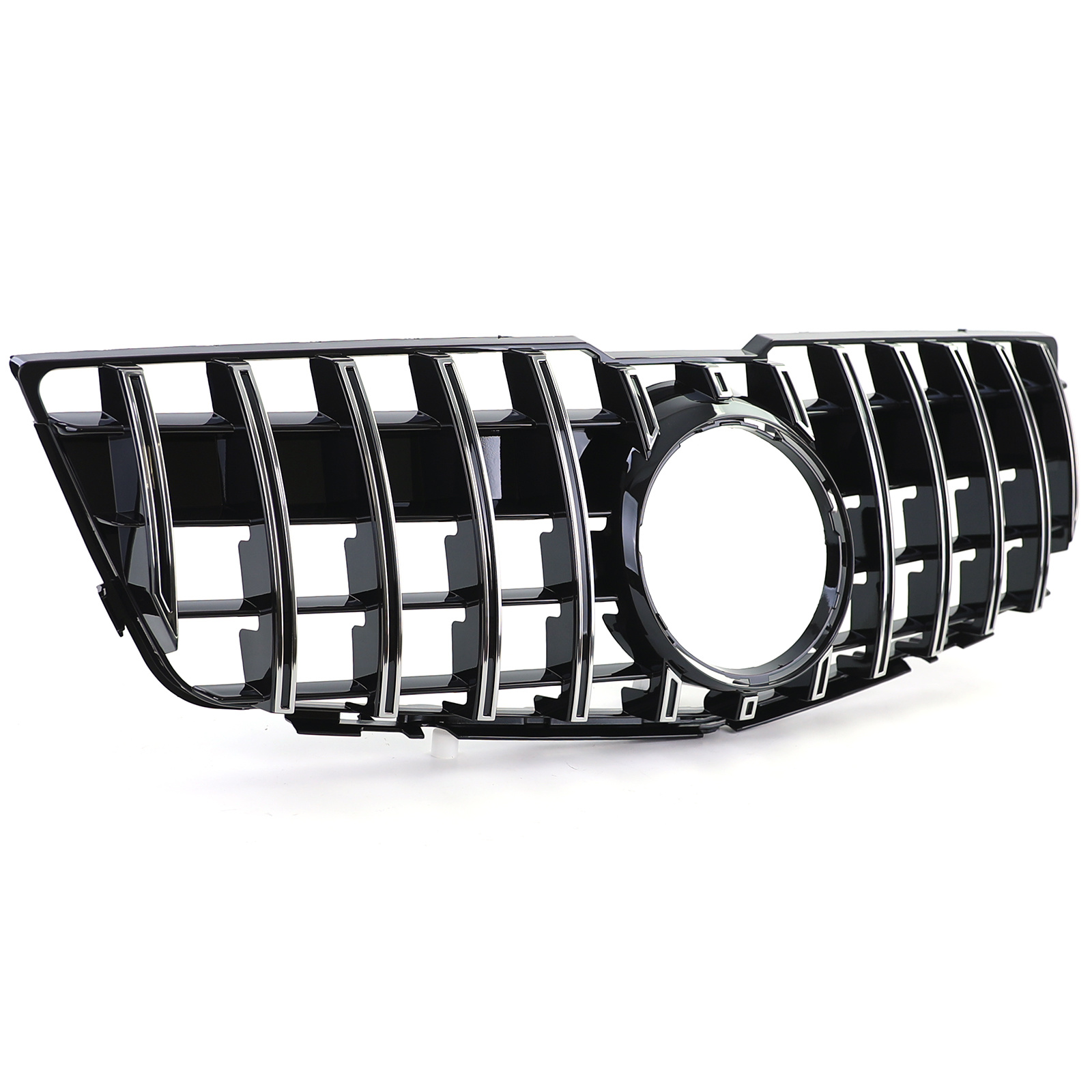 Autogrille geschikt voor Mercedes GLK X204 08-12 - Zwart glans / chroom - Sport optiek
