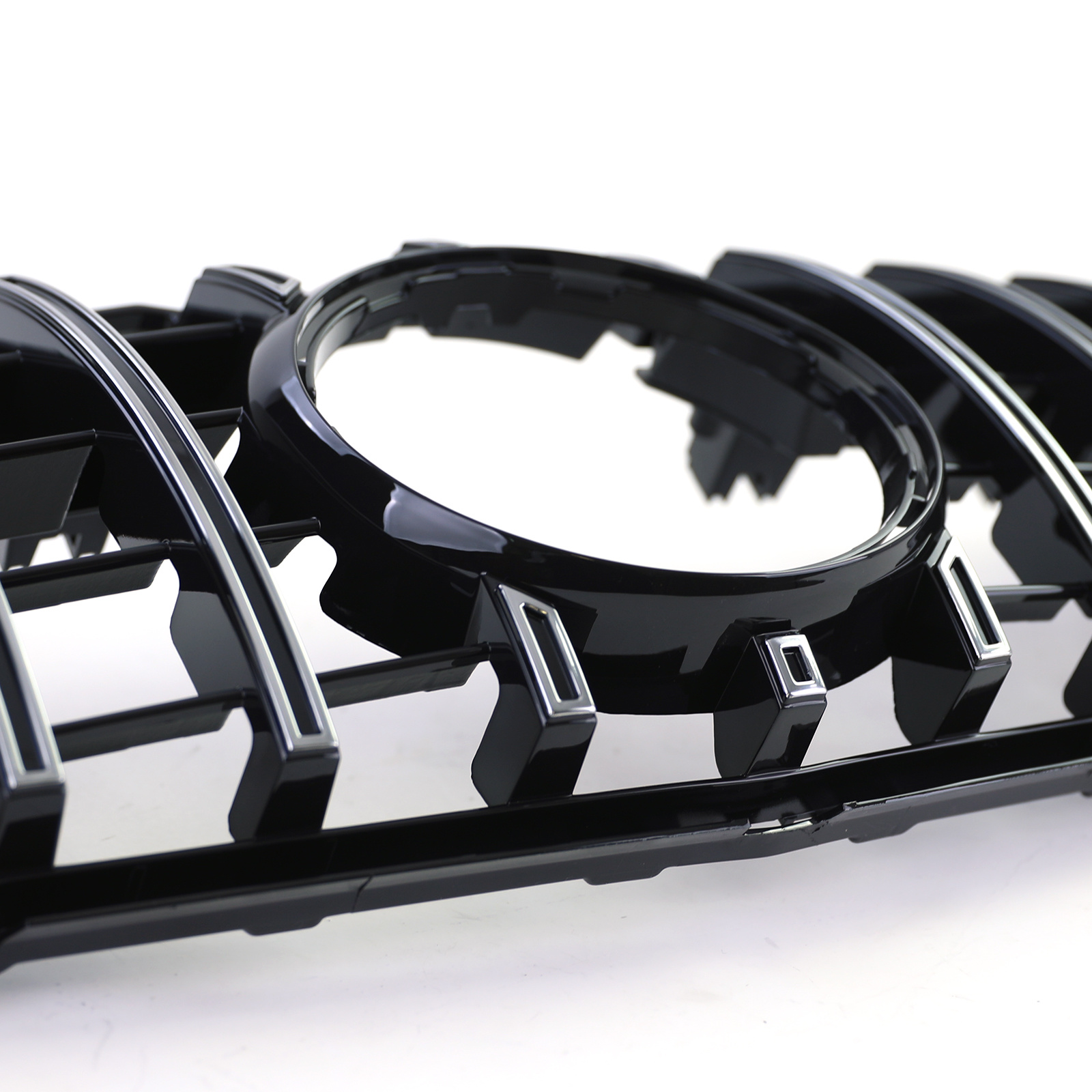 Autogrille geschikt voor Mercedes GLK X204 08-12 - Zwart glans / chroom - Sport optiek