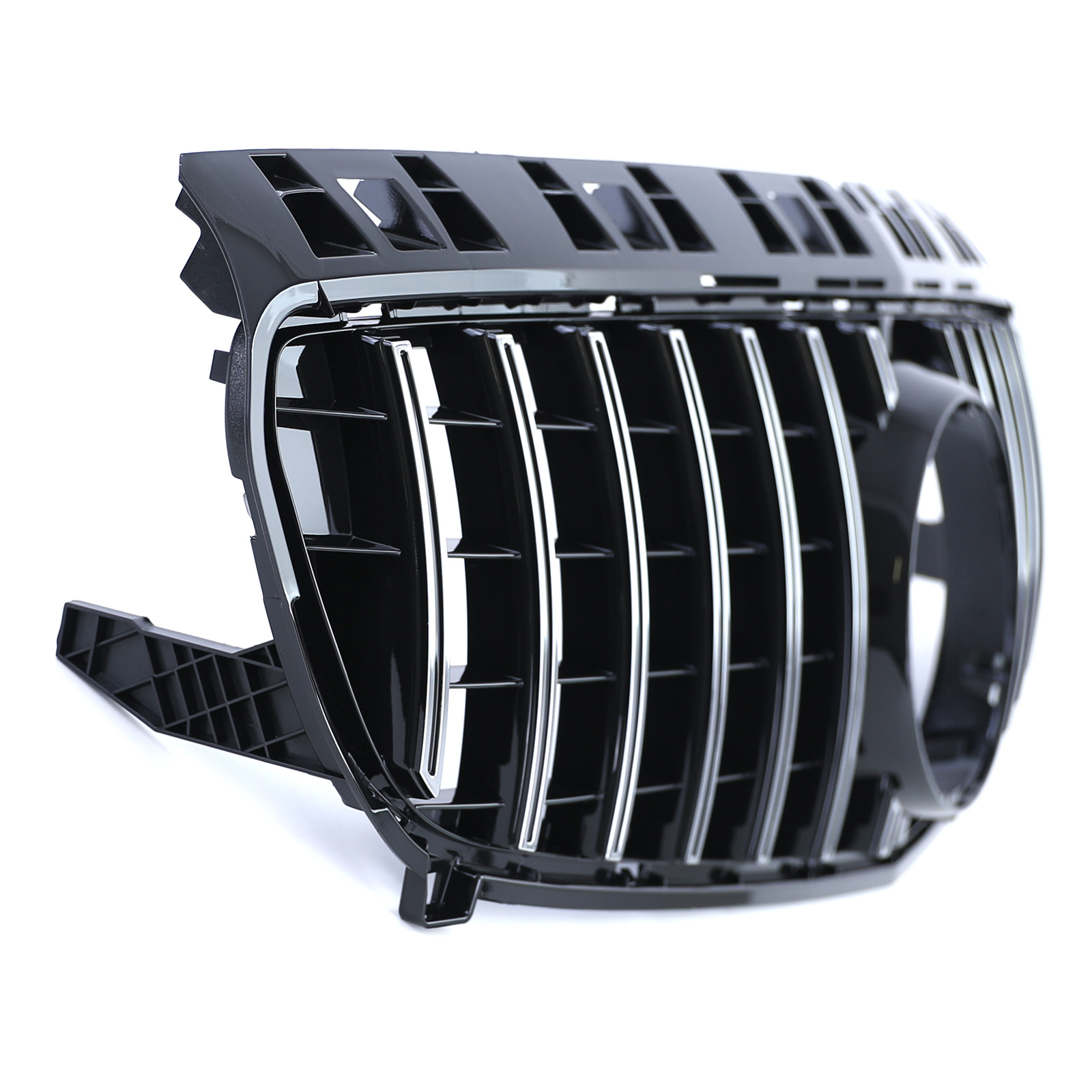 Autogrille - Mercedes A-klasse W176 12-15 - Sport optiek - Glans zwart/chroom