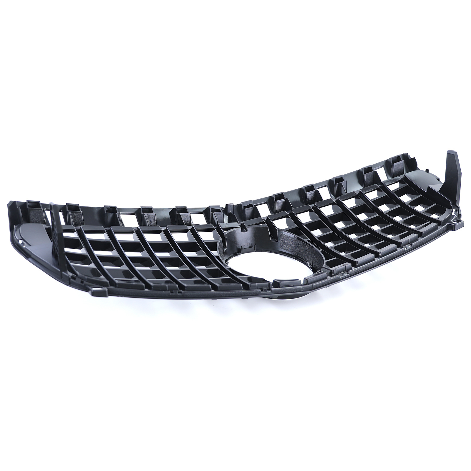 Autogrille - Mercedes A-klasse W176 12-15 - Sport optiek - Glans zwart/chroom