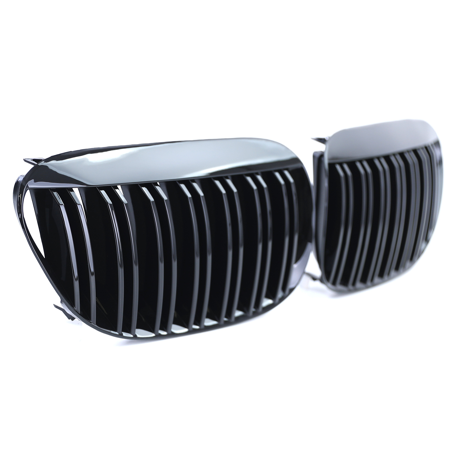 Autogrille - BMW 6 Serie E63 E64 - Dubbele stang - Zwart glanzend
