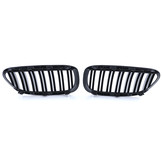 Autogrille geschikt voor BMW 6 Serie E63 E64 - Dubbele stang - Zwart glanzend