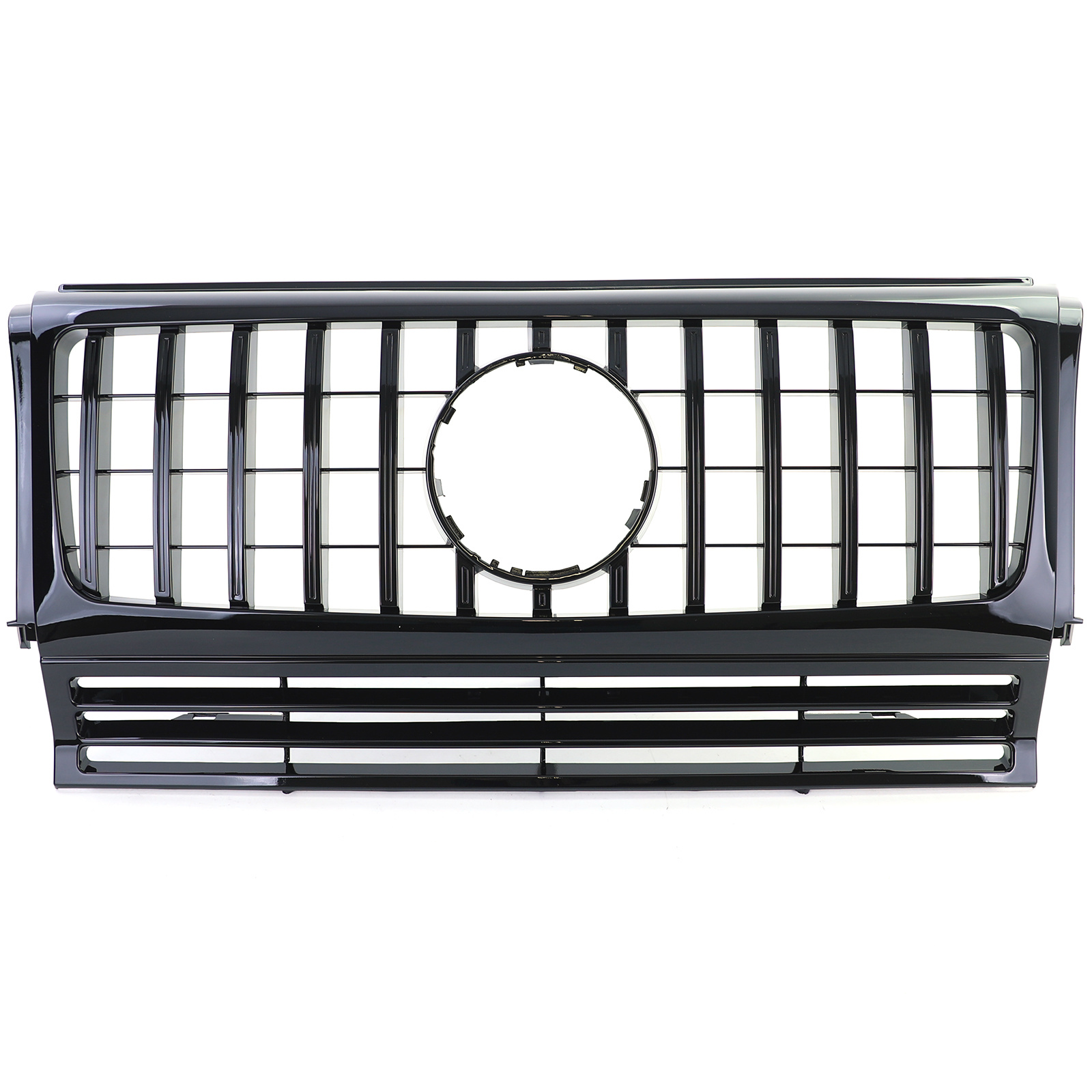 Sport Grill geschikt voor Mercedes G Klasse W463 90-18 - Zwart Glans - 3 ventilatieopeningen