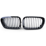 Sport Grill geschikt voor BMW 3 Serie E46 Coupe Cabrio 99-03 - 2-delig - Zwart glans