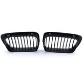Sport Grill geschikt voor BMW 3 Serie E46 Coupe Cabrio 99-03 - 2-delig - Zwart glans