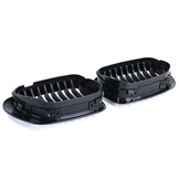 Sport Grill geschikt voor BMW 3 Serie E46 Coupe Cabrio 99-03 - 2-delig - Zwart glans