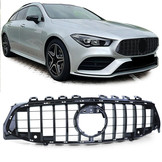 Autogrille geschikt voor Mercedes CLA X118 - PDC - Zwarte Glans