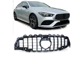 Autogrille geschikt voor Mercedes CLA X118 - PDC - Zwarte Glans