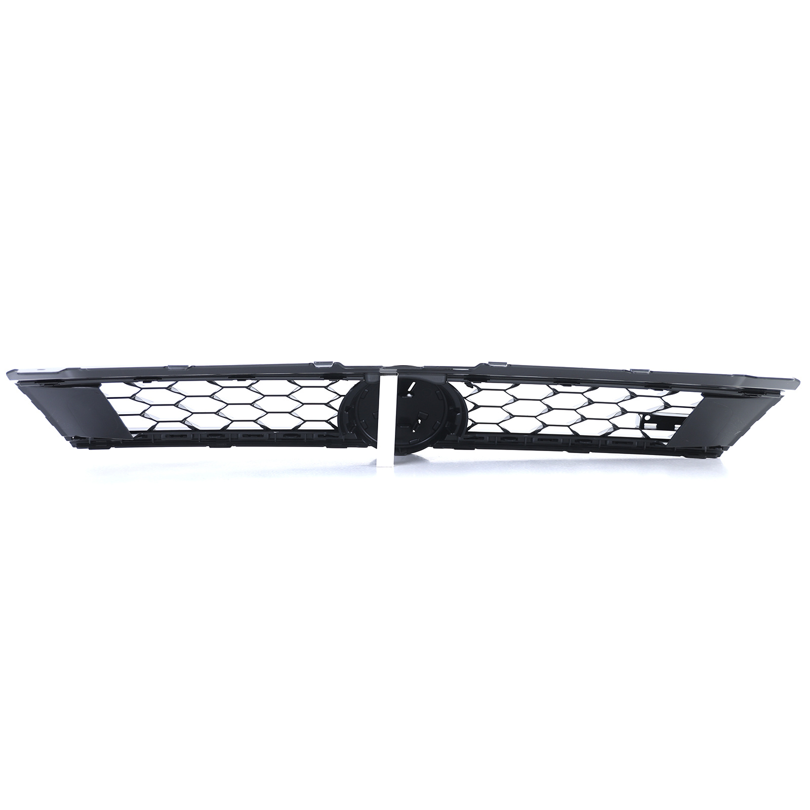 Autogrille geschikt voor VW Polo 5 6R 6C 09-17 - Sport optiek - Glanzend zwart met rode sierstreep