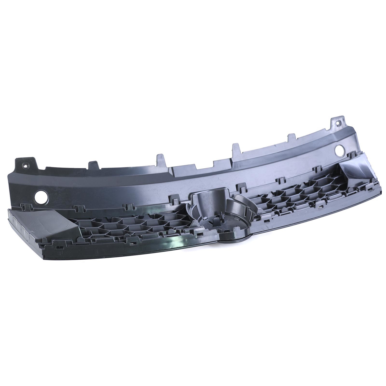 Autogrille - VW Polo 5 6R 6C 09-17 - Sport optiek - Glanzend zwart met rode sierstreep