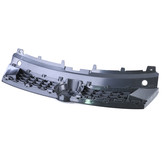 Autogrille - VW Polo 5 6R 6C 09-17 - Sport optiek - Glanzend zwart met rode sierstreep