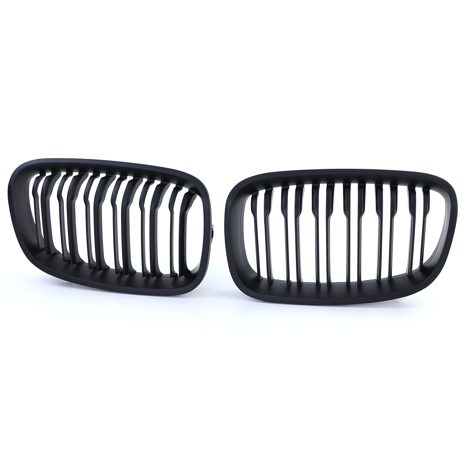 Grill Nieren - BMW 1 serie F20 F21 10-14 - Dubbele stang - Perf. Zwart Mat