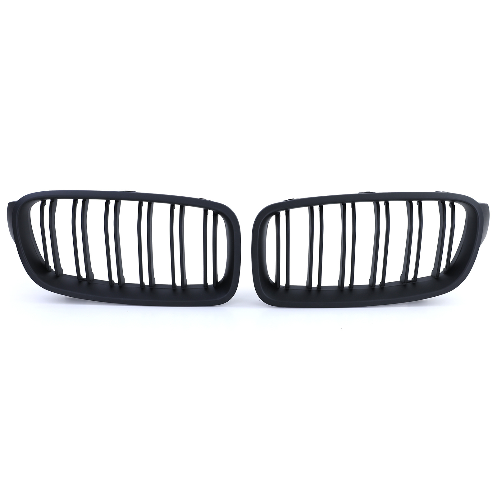 Grill nieren - geschikt voor BMW 3 Serie F30 F31 11-19 - Sportradiatorrooster dubbele stang - PERFORMANCE ZWART MAT