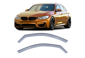 Zijwindschermen - BMW 3 Serie F30 F31 11-19 - Zwarte rook - Passend en aerodynamisch
