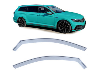 Zijwindschermen - VW Passat 3C B8 vanaf 14 - Zwarte rook - Passend & kwalitatief